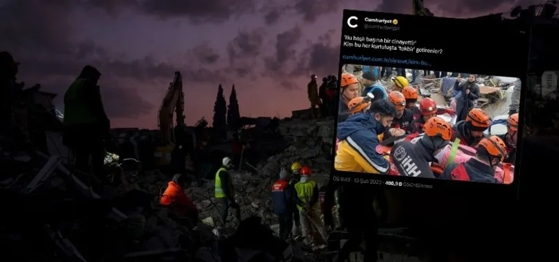 CHP yandaşı Cumhuriyet gazetesinin 'tekbir' hazımsızlığı: Kurtarma çalışmalarını laikliğe bağladılar