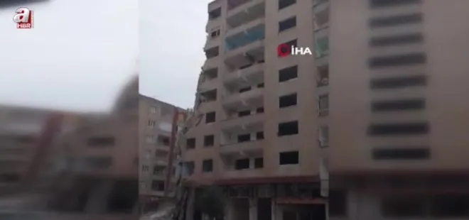 Diyarbakır'da hasarlı bina uyuşturucu yuvası oldu