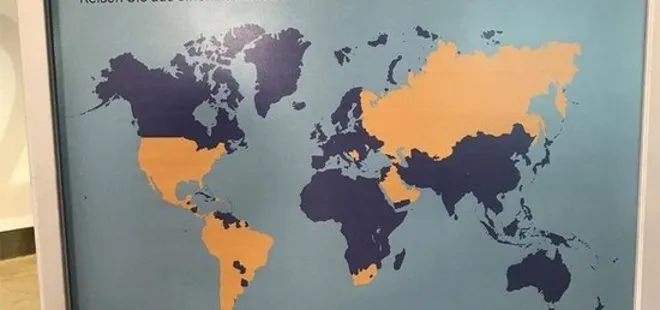 Zürih Havalimanı’na asılan afişteki haritadan Türkiye’yi sildiler!