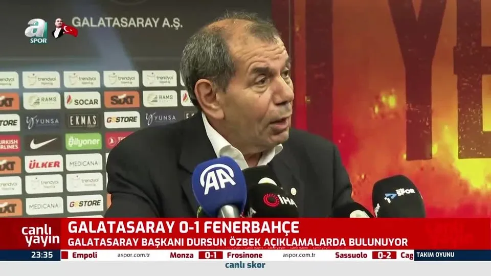 Dursun Özbek’ten flaş açıklamalar
