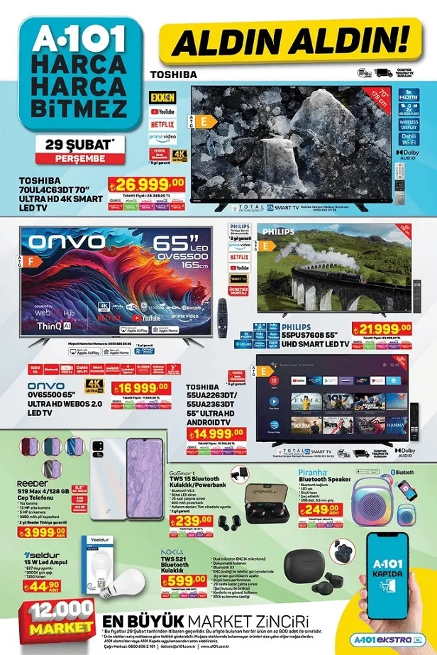 A101’de indirimler bugün başladı! A101 29 Şubat Aktüel İndirim Kataloğu’nda Hangi Ürünler Var?