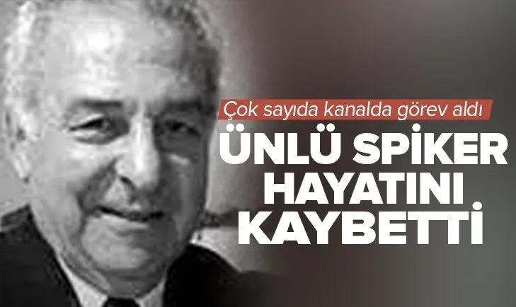 Ünlü spiker hayatını kaybetti! TRT’nin ilk spikerlerinden Adnan Advan vefat etti | Adnan Advan kimdir?
