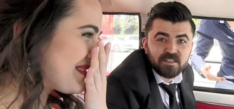 Gelin ve damat "1 Nisan şakası" sandı