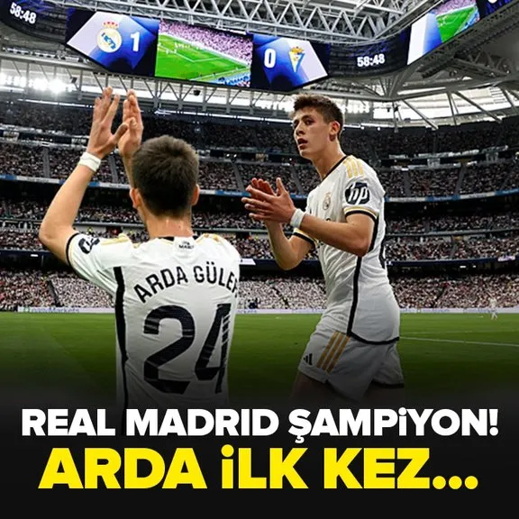 La Liga’da Arda Güler’li Real Madrid şampiyon! TFF’den Arda Güler için tebrik mesajı