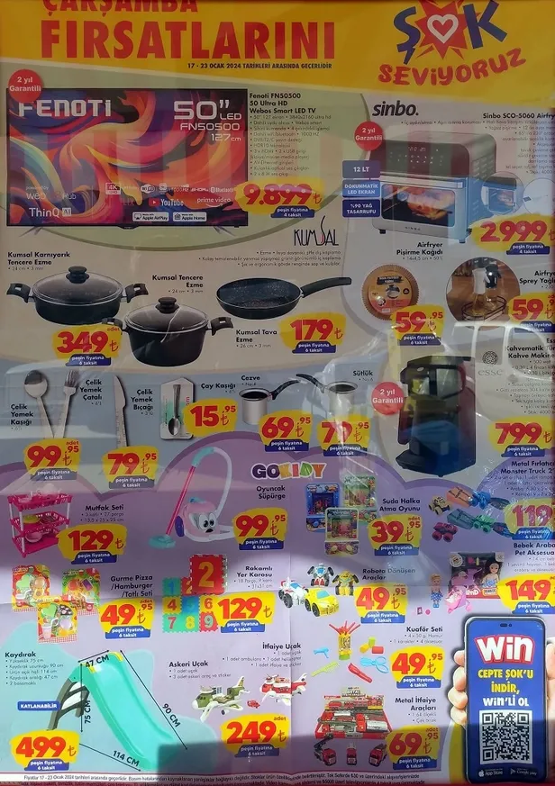 ŞOK’a Dyson süpürge geliyor! 20 Ocak ŞOK aktüel ürünler kataloğu: bu hafta peşin fiyatına 6 taksit fırsatı….