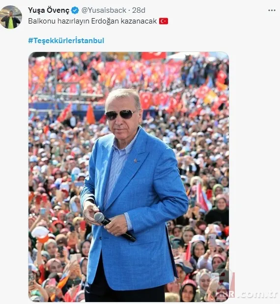 Başkan Recep Tayyip Erdoğan’dan “Teşekkürler İstanbul” mesajı! “Tweet altında paylaşalım…”