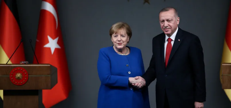 Başkan Erdoğan, Merkel ile görüştü