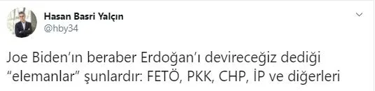 Başkan Erdoğan ve Türkiye'yi hedef almıştı! ABD'li Joe Biden'a CHP, PKK ve FETÖ dışında tepki yağdı 18