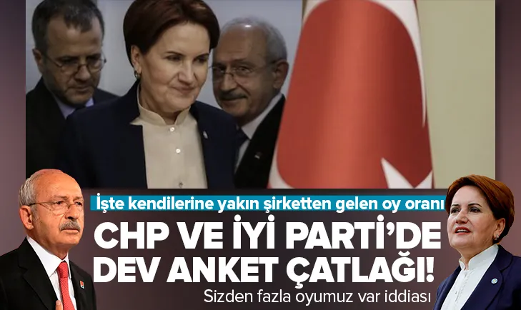 CHP ve İYİ Partide anket gerginliği
