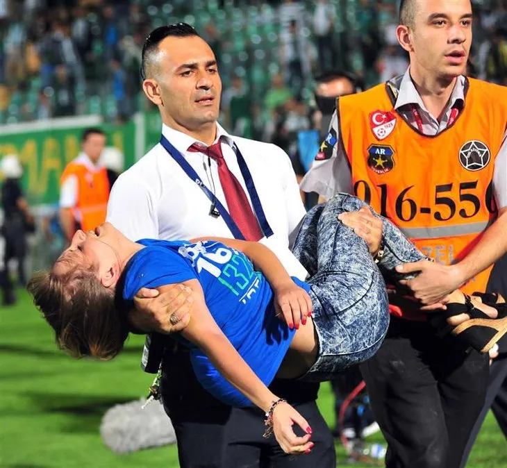 Bursaspor - Beşiktaş maçınında olaylar çıktı
