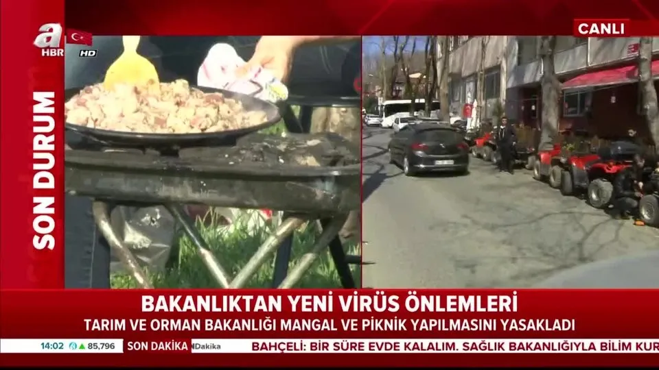 Son dakika... Bakanlık yeni koronavirüs tedbirleri kapsamında mangal ve piknik yapılmasını yasakladı |Video