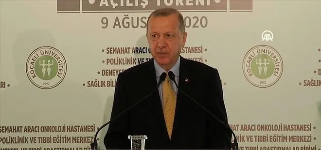 Başkan Erdoğan’dan Kocaeli’de flaş açıklamalar
