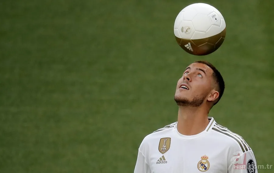 Real Madrid, en pahalı transferi Eden Hazard'ı tanıttı 19