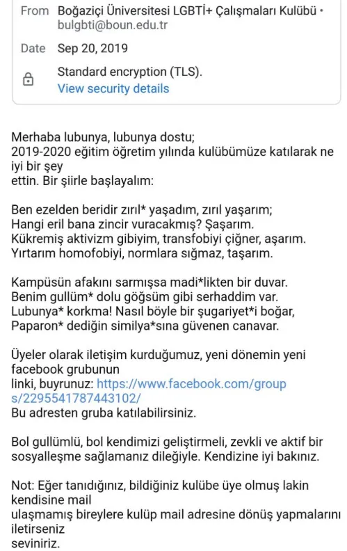 Boğaziçi Üniversitesi LGBT Kulübü'nden İstiklal Marşı'na saldırı - 1