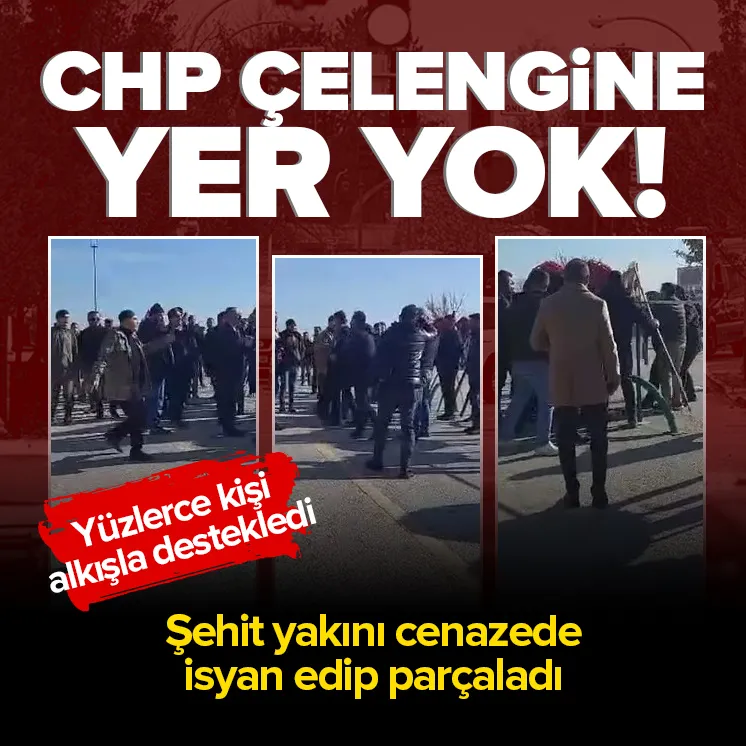 Şehit cenazesinde CHP çelengine yer yok!