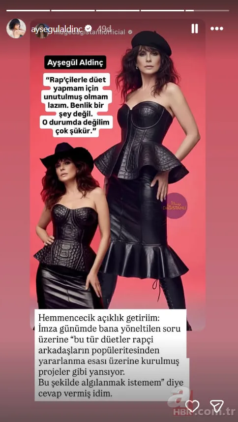 “Rapçilerle düet yapmam” demişti! Ayşegül Aldinç'ten açıklama geldi 7