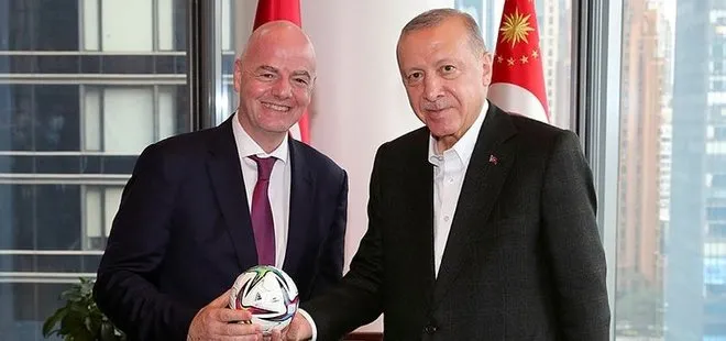 Başkan Erdoğan, FIFA Başkanı’nı kabul etti