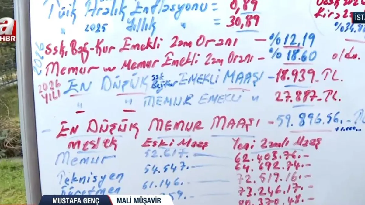 Memur ve emekli maaş zammı belli oldu