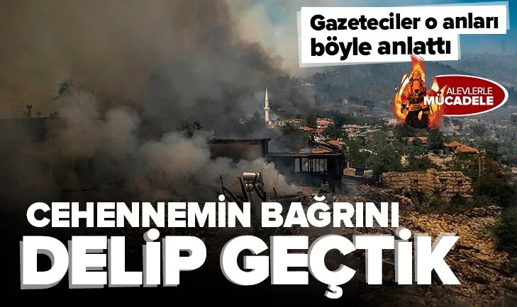 Manavgat’ta evini kurtarmak için alevlere meydan okudu! Ya ölecek ya kalacağız