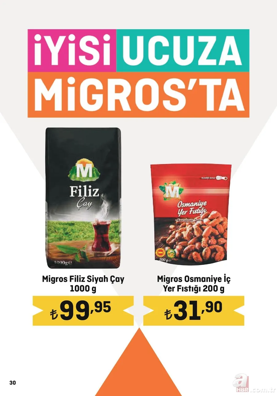Migros 26 Nisan indirim kataloğu yayında! Migros’da 5KG Un 69,00 TL, Süzme Peynir 59,90 TL, Salça 39,95 TL, Ayçiçek Yağı 5L 199,95 TL’den satışta 6