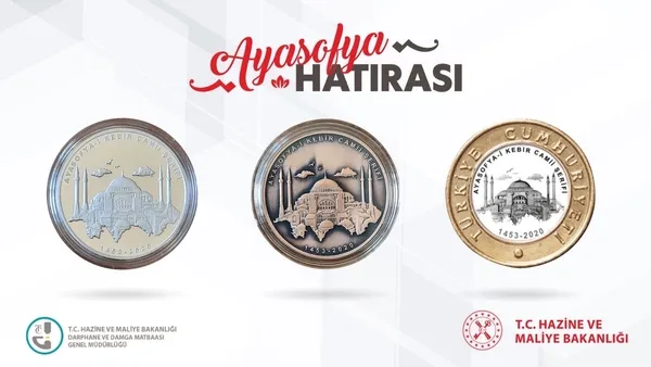 Ayasofya Camii için basılan özel paralara yoğun ilgi | Gümüş hatıra para ve bronz hatıra paraların fiyatı ne kadar? - 1