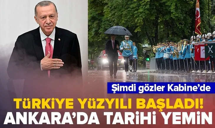 Türkiye Yüzyılı başladı! Ankara’da tarihi tören: Başkan Erdoğan önce mazbatasını aldı sonra yemin etti
