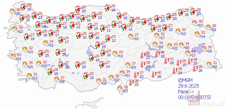 Meteoroloji kavurucu sıcaklar sonrası uyardı: 10 derece birden düşecek! İl il açıklandı: Hafta sonu yağışlı olan bölgeler 10