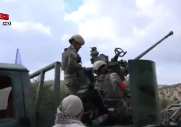 Afrin'de nefes kesen tatbikat