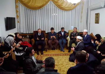 Erdoğan, şehit Aydın'ın ailesini ziyaret etti