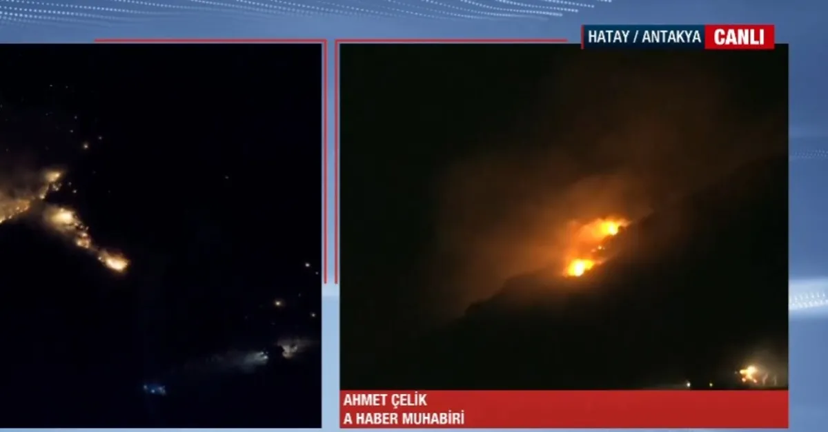 Hatay'daki yangın yeniden büyüdü