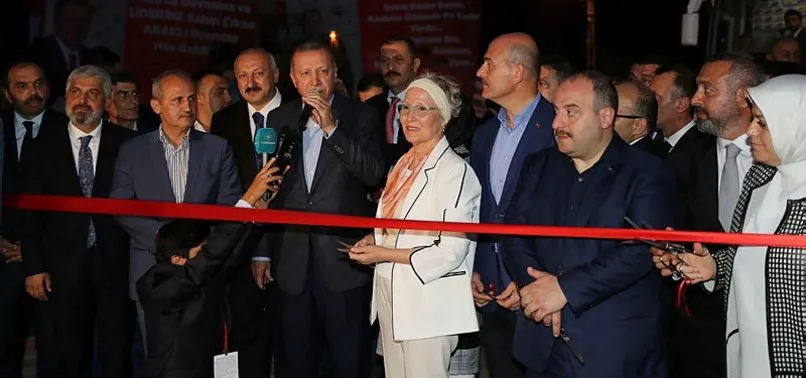 Başkan Erdoğan, Araklı'da restoran açılışına katıldı