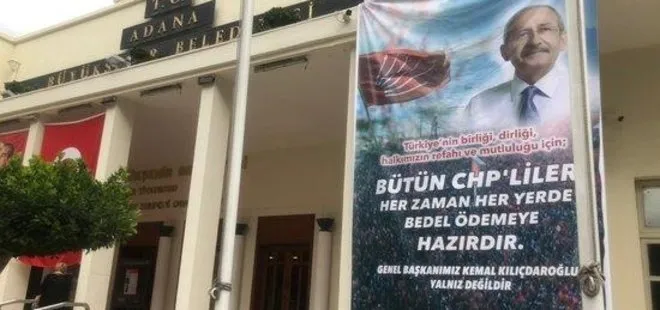 CHP’li Adana Belediyesi’nde skandal! Hizmet binasını parti merkezi yaptılar