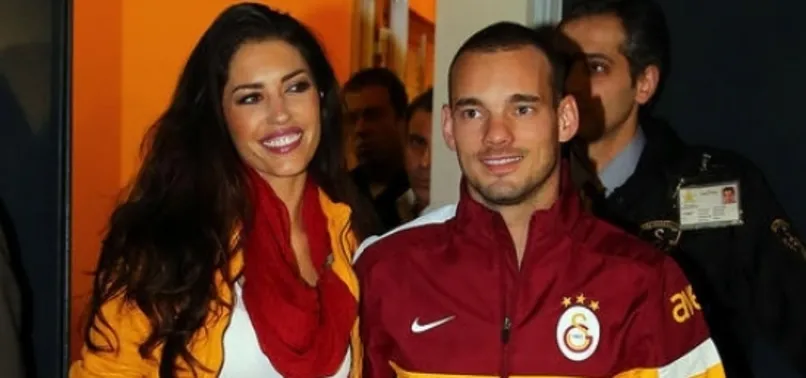 Sneijder'den krampon fırlattı