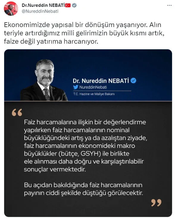 son-dakika-hazine-ve-maliye-bakani-nureddin-nebatiden-faiz-batakligi-kuruyor-aciklamasi-detaylari-grafikle-pay-1674980803418.jpg Son dakika: Hazine ve Maliye Bakanı Nureddin Nebati'den "faiz bataklığı kuruyor" açıklaması! Detayları grafikle paylaştı - 2