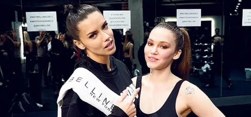 Melisa Şenolsun, Adriana Lima ile ringte buluştu