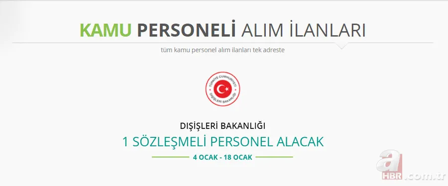 Kamuya memur alımı 2019! İşte başvuru şartları 9