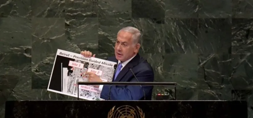 Beyrut'taki patlamanın arkasında İsrail mi var? Netanyahu 2018 yılında BM'de böyle işaret etmiş