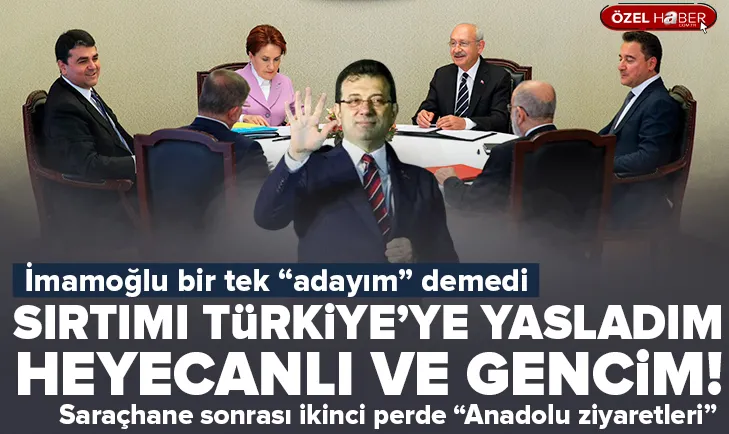 İmamoğlu bir tek adayım demedi!