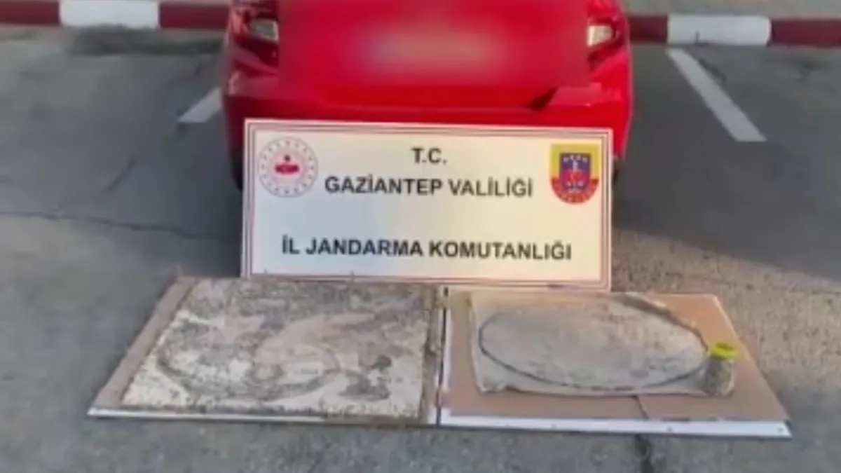 Gaziantep'te tarihi eser kaçakçılarına operasyon