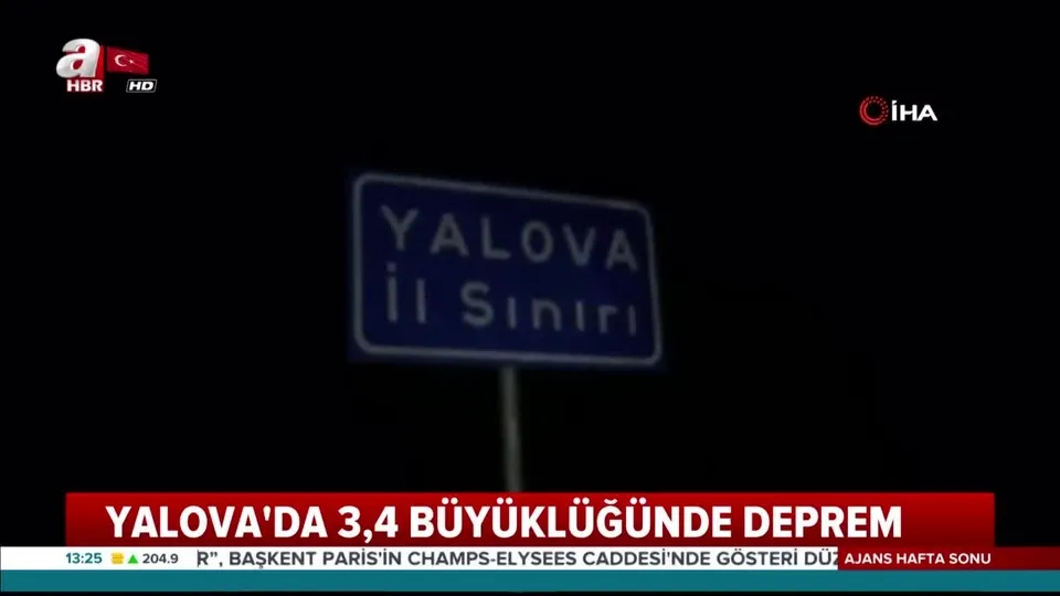 Yalova’da korkutan deprem