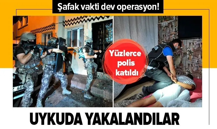 Bursa’da uyuşturucu satıcılarına yönelik dev şafak operasyonu