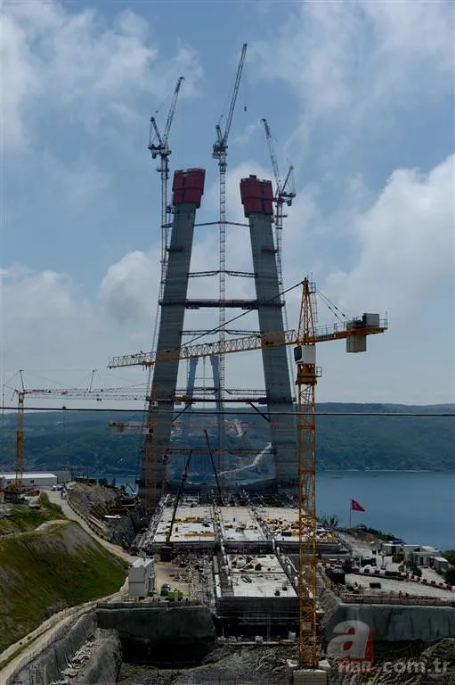 3. Boğaz Köprüsü'nün inşaatında bir yıl geride kaldı 5