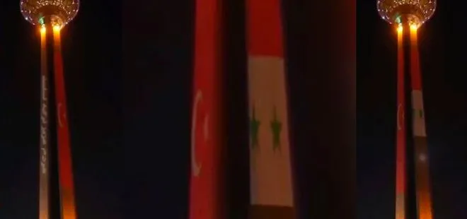 İran’ın simgelerinden Milan Kulesi Türk bayrağı renkleriyle ışıklandırıldı