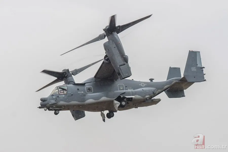 ABD'ye ait "V-22 Osprey" tipi askeri helikopter düştü: 3 asker öldü 1