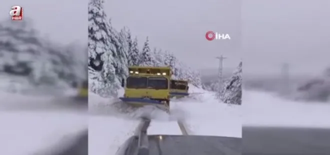 Sinop'ta kar yağışı