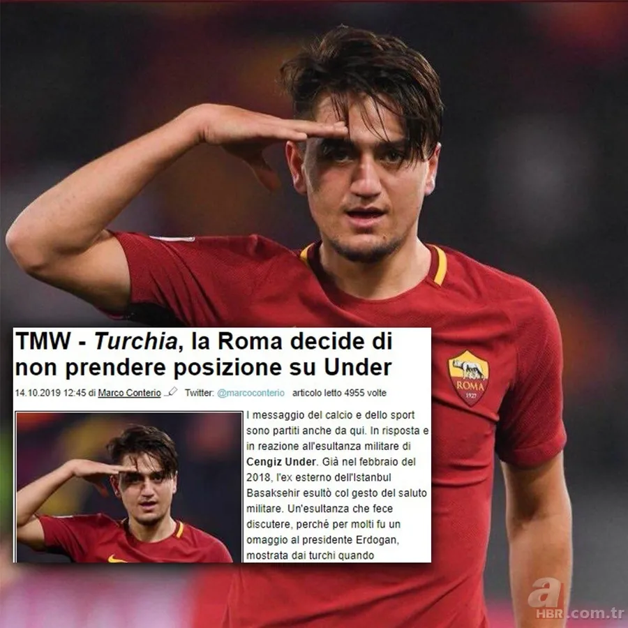Roma'dan son dakika Cengiz Ünder kararı! Asker selamı sonrası... 9