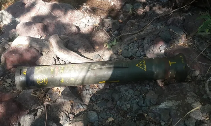 Teröristlerin kamyoneti imha edildi