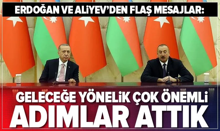 Son dakika: Başkan Erdoğan ile İlham Aliyev'den kritik açıklamlar