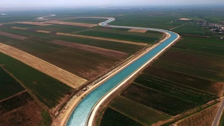 Mardin’de 221 kilometrelik ’Bereket kanalına’ deneme suyu bırakıldı