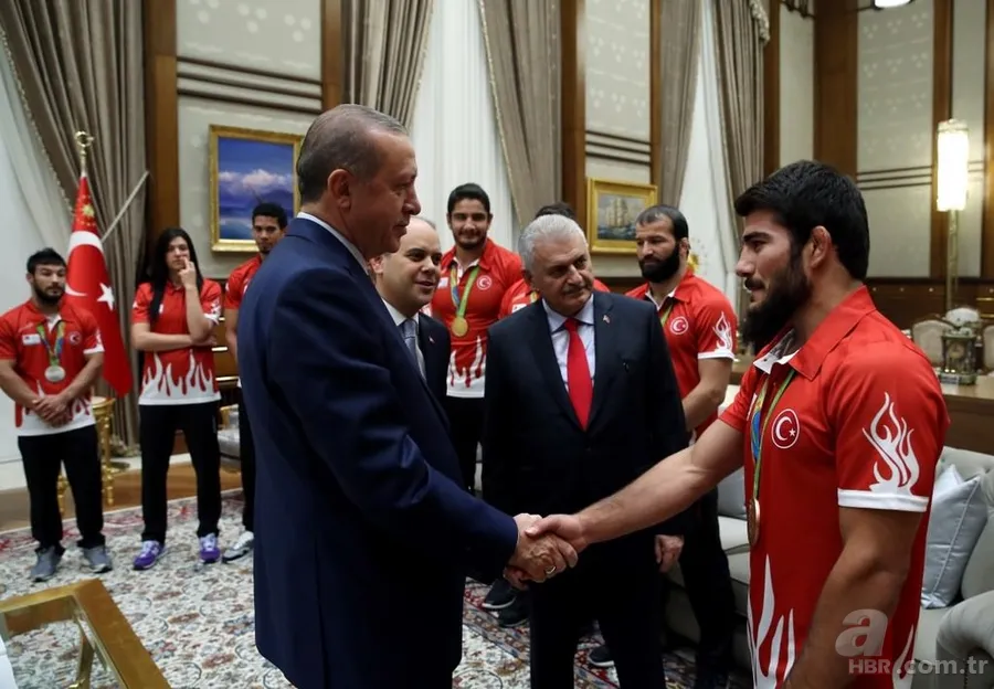 Erdoğan, Rio 2016 Olimpiyat Oyunlarında madalya kazanan Türk sporcuları kabul etti 11